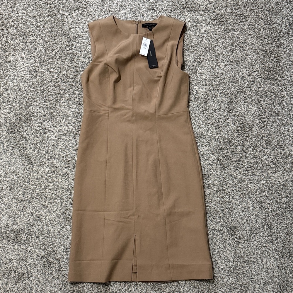 Banana Republic Tan Midi Dress